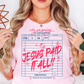 Jesus Paid It All Tee | Walk By Faith Collection | Unisex Pre-Shrunk T-Shirt