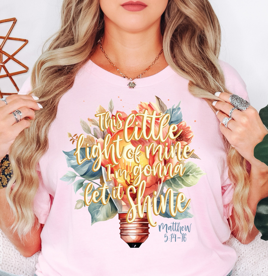 This Little Light of Mine Tee | Walk By Faith Collection | Unisex Pre-Shrunk T-Shirt