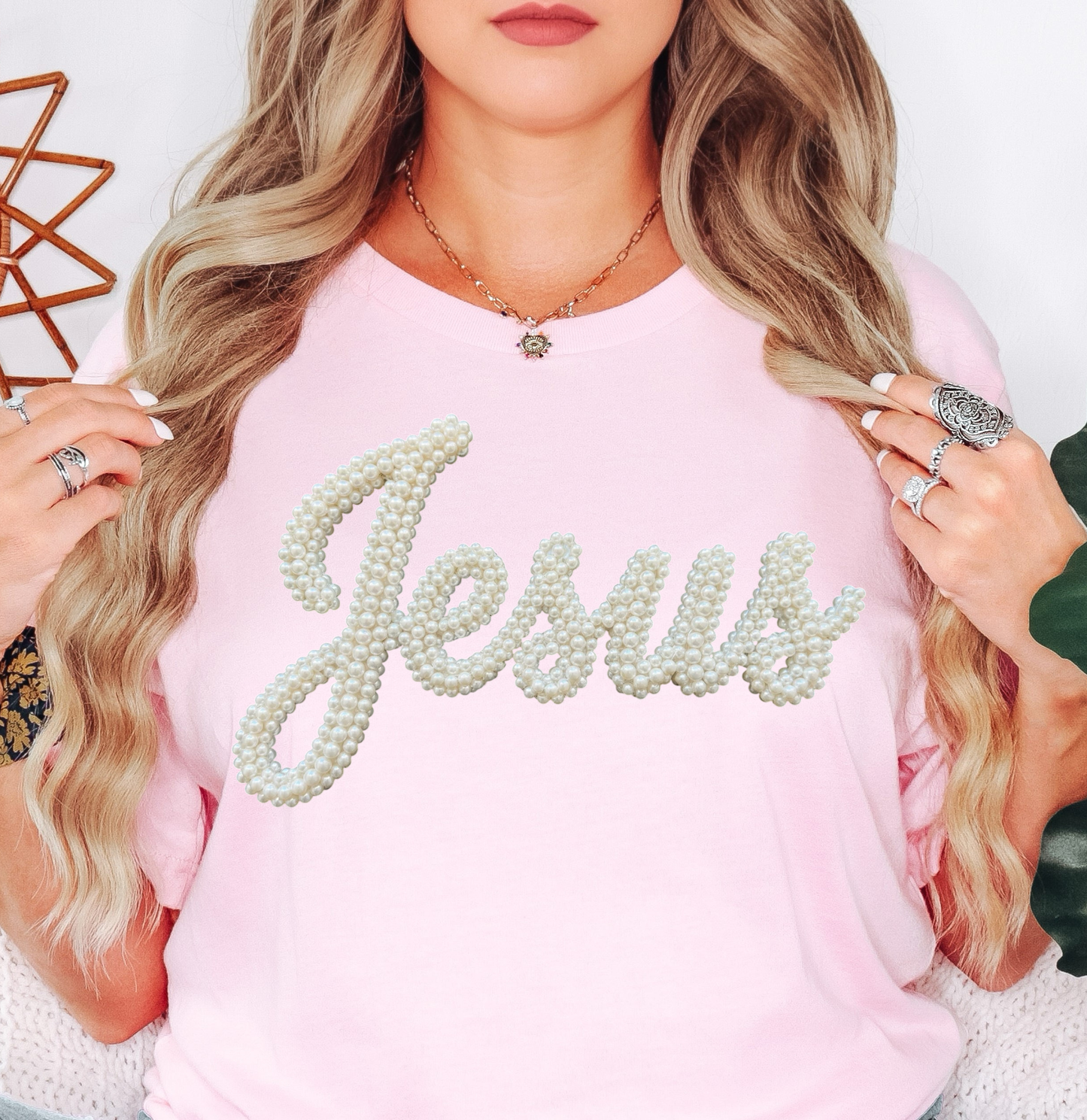 Jesus Coquette Design Tee | Walk By Faith Collection | Unisex Pre-Shrunk T-Shirt