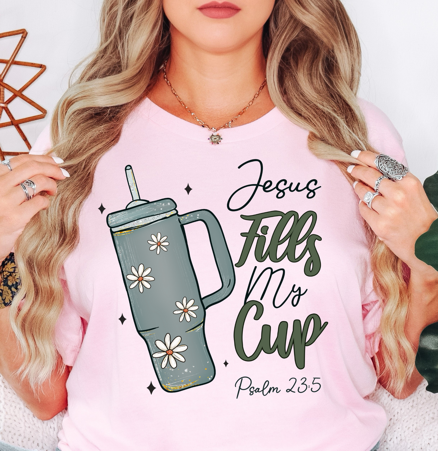 Jesus Fills My Cup Tee | Walk By Faith Collection | Unisex Pre-Shrunk T-Shirt