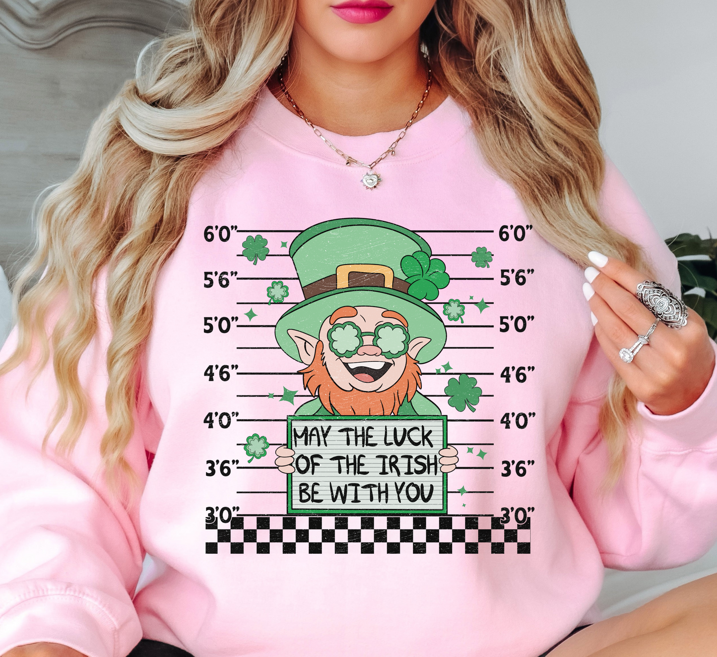 Leprechaun Mugshot Sweatshirt | Feeling Lucky Collection | Unique Gifts for Family Friends