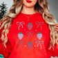 Strawberry and Bows Sweatshirt | Groovy Vibes Collection | Unique Gifts for Family and Friends