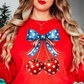Cherry Cute Bow Sweatshirt | Stars and Stripes Collection | Unique Gifts for Family and Friends