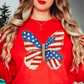 USA Butterfly Sweatshirt | Stars and Stripes Collection | Unique Gifts for Family and Friends