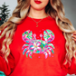 Floral Tropical Crab Sweatshirt | Beach Breeze Collection | Unique Gifts for Family Friends