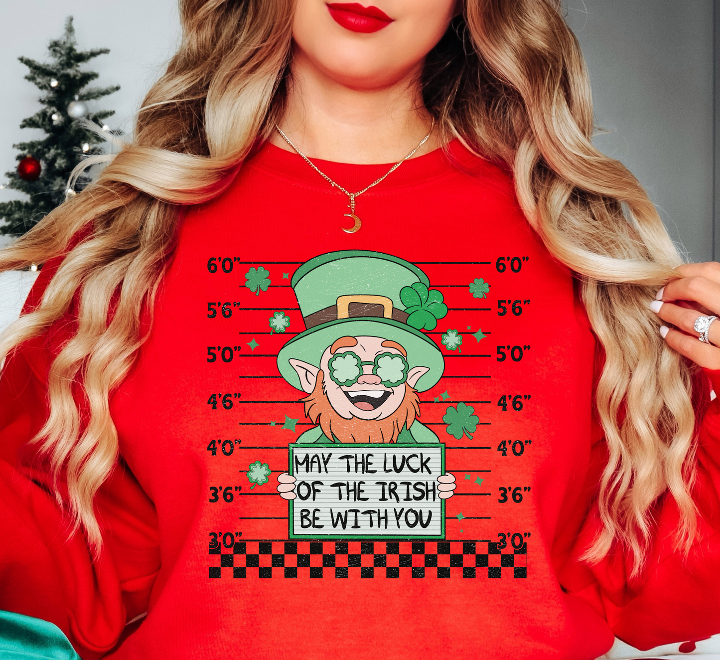 Leprechaun Mugshot Sweatshirt | Feeling Lucky Collection | Unique Gifts for Family Friends