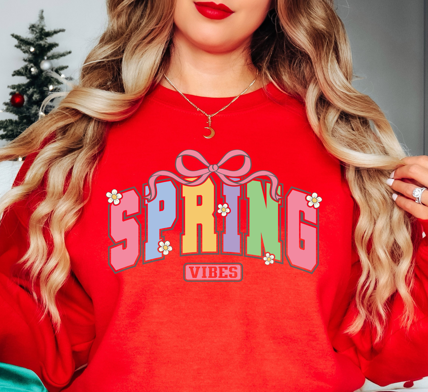 Spring Vibes Daisy Sweatshirt | Spring Fling Collection | Unique Gifts for Family Friends