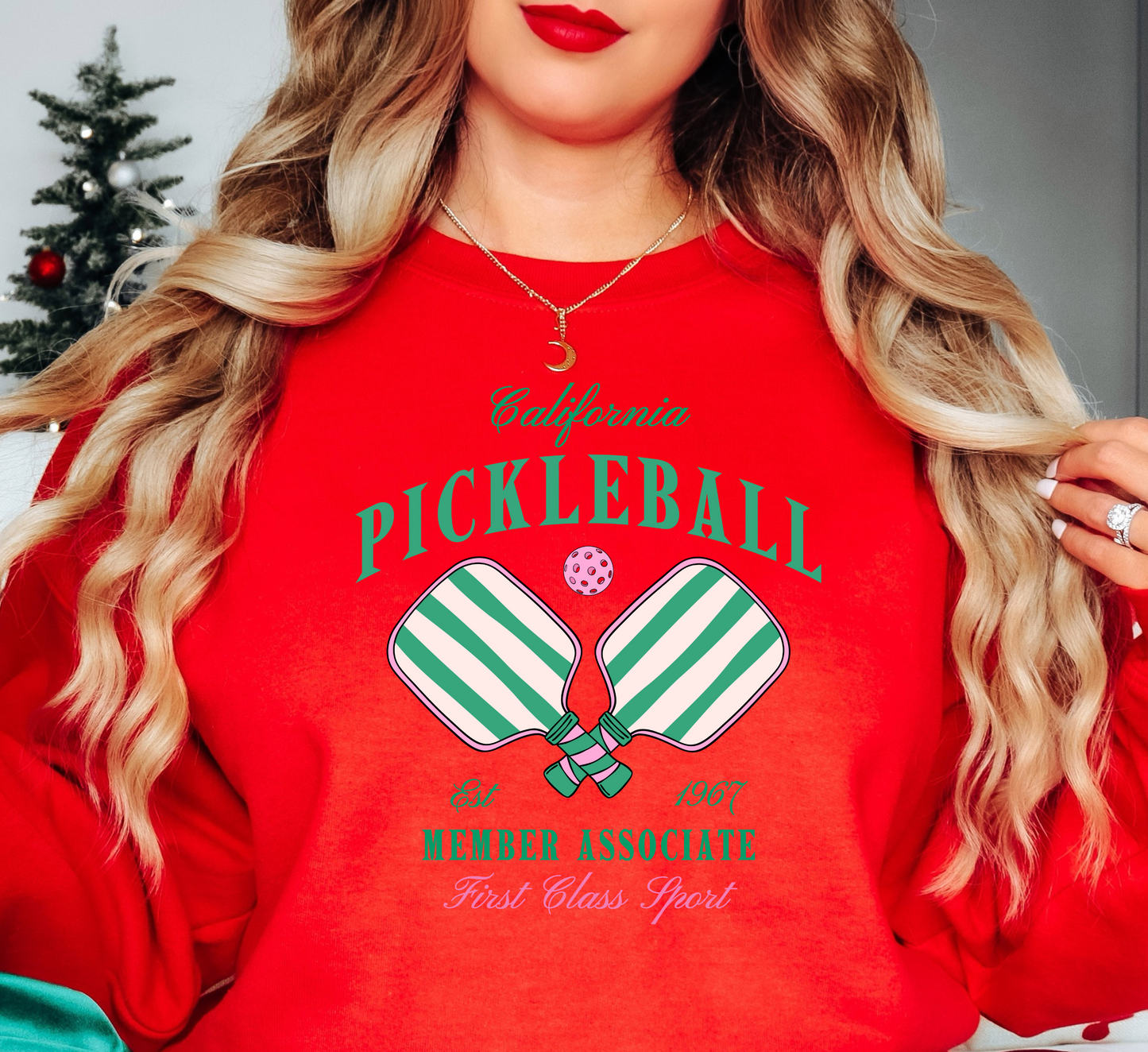 Cali Pickleball Sweatshirt | Groovy Vibes Collection | Unique Gifts for Family and Friends