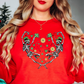 Dancing Skeleton Heart Sweatshirt | Feeling Lucky Collection | Unique Gifts for Family Friends