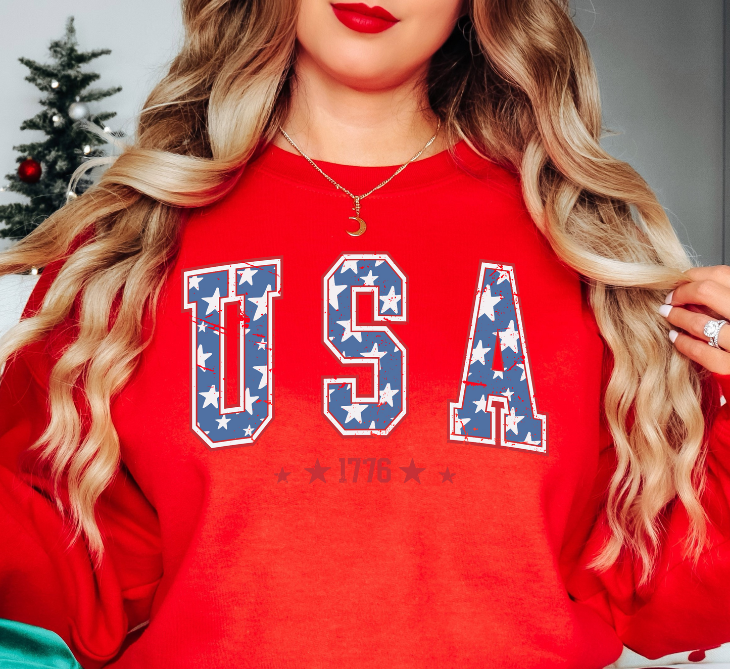 USA 1776 Sweatshirt | Stars and Stripes Collection | Unique Gifts for Family