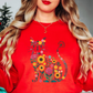 Floral Cat Outline Sweatshirt | Pawsitive Vibes Collection | Unique Gifts for Family and Friends