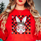 Bandana Glasses Bubblegum Sweatshirt | Hoppin' Into Spring Collection | Unique Gifts for Family Friends