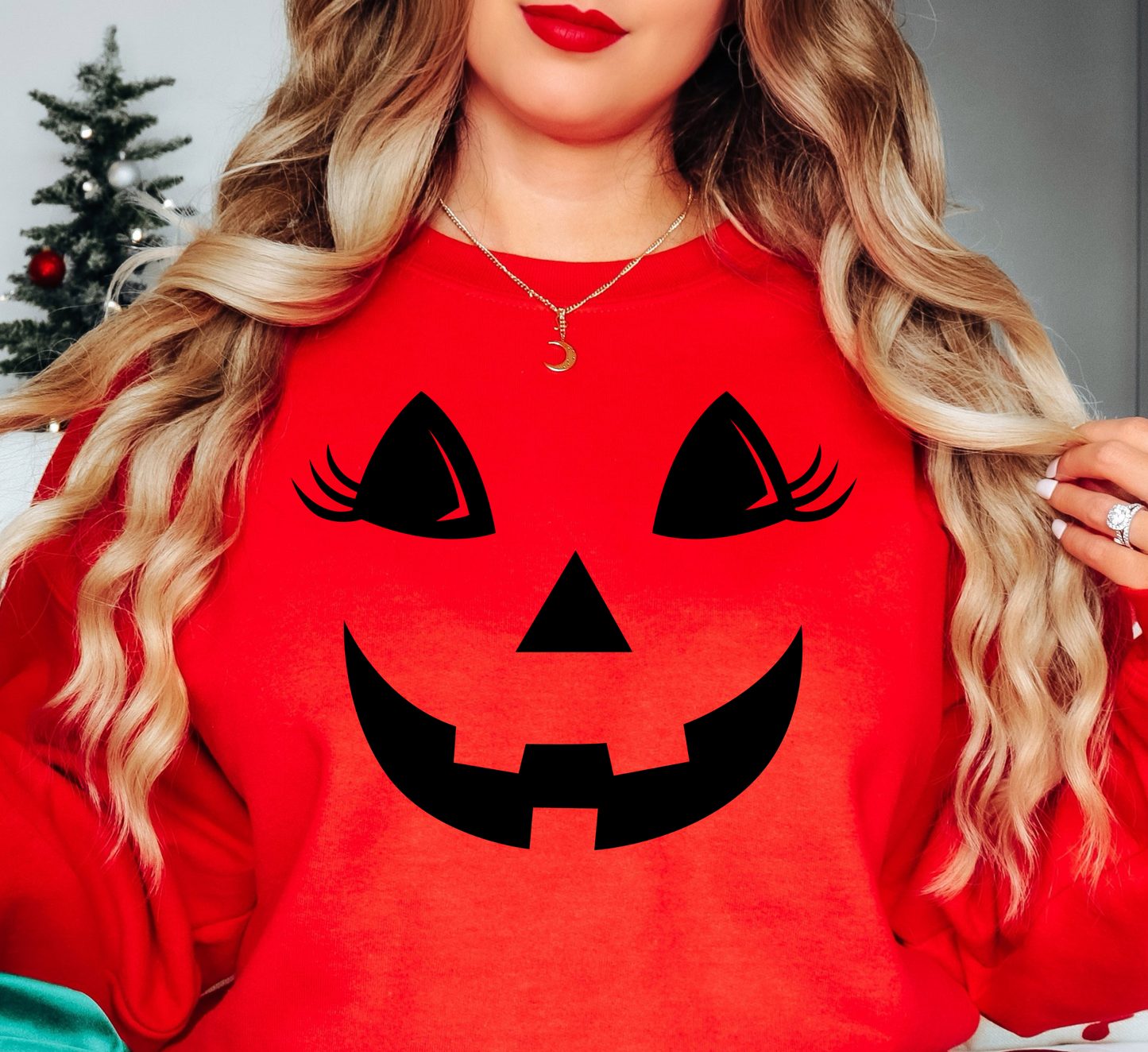 Cutie Jack O' Lantern Sweatshirt | Boo-tiful Vibes Collection | Unique Gifts for Family Friends