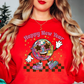 Retro Happy New Year Sweatshirt | New Year Magic Collection | Unique Gifts for Family Friends