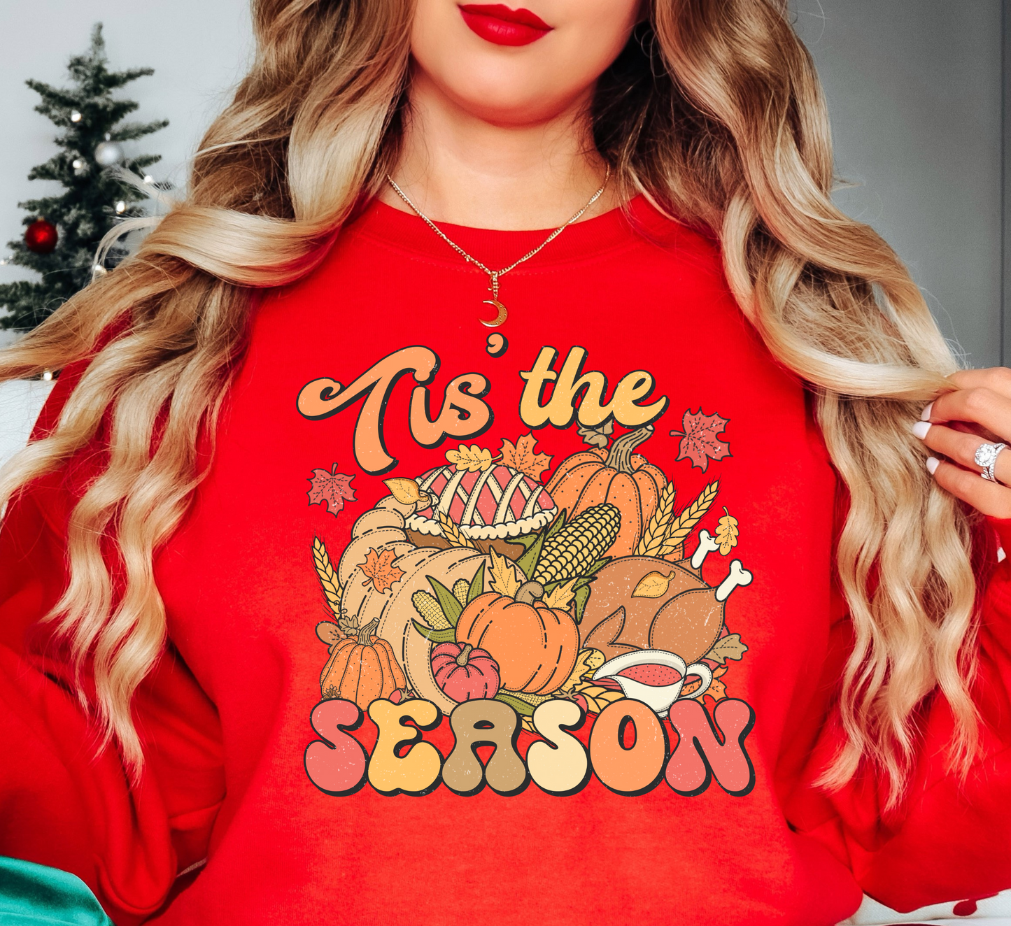 Tis' The Season Thanksgiving Sweatshirt | Harvest Joy Collection | Unique Gifts for Family Friends