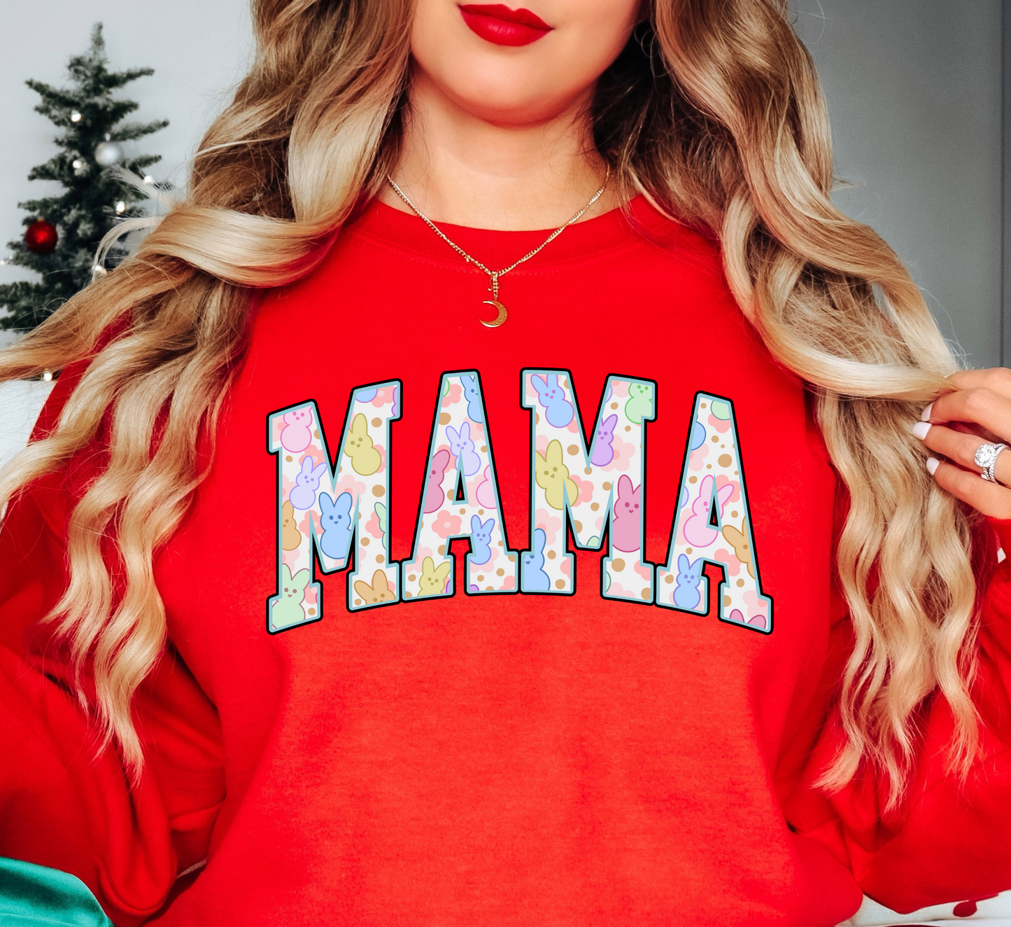 Retro Easter Mama Sweatshirt | Mama Mode Activated Collection | Unique Gifts for Family Friends