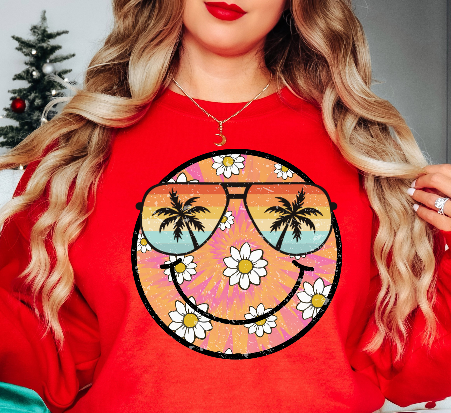 Spring Boom Smiley Sweatshirt | Spring Fling Collection | Unique Gifts for Family Friends