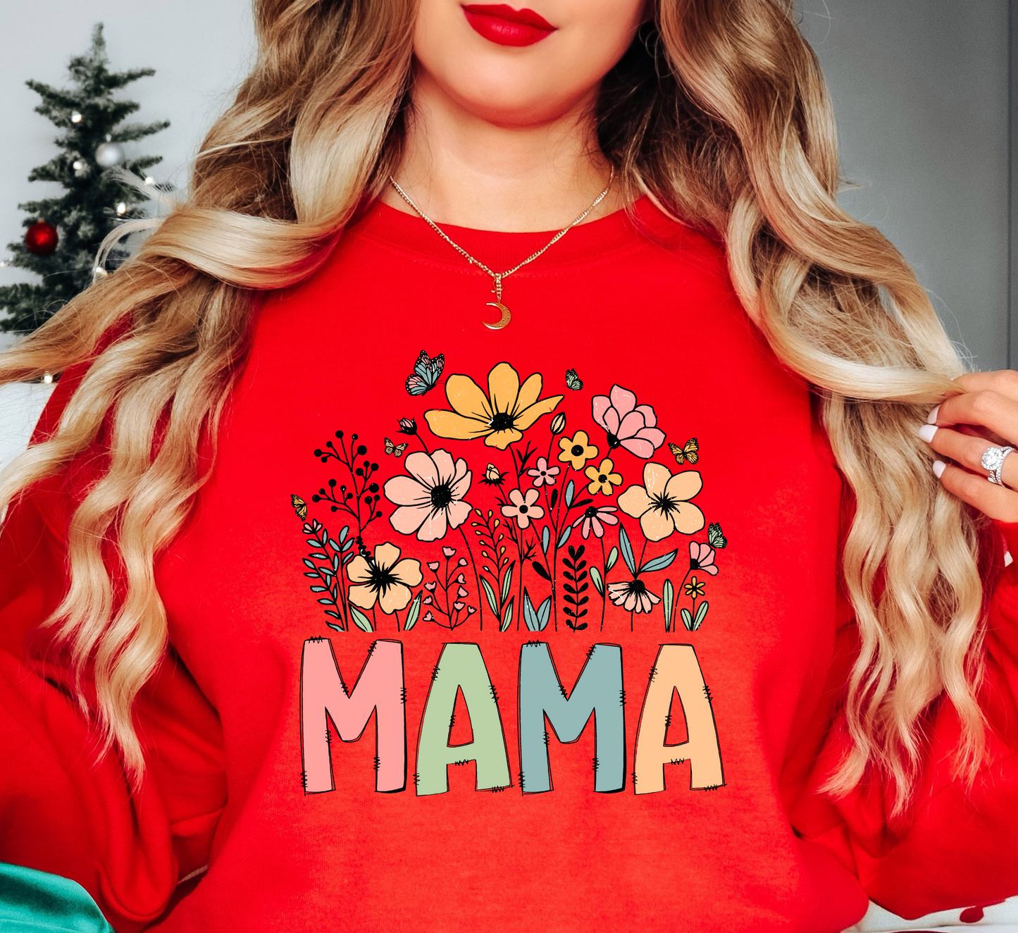 Mama Wildflowers Sweatshirt | Mama Mode Activated Collection | Unique Gifts for Family Friends