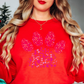 Pink Pet Paw Sweatshirt | Pawsitive Vibes Collection | Unique Gifts for Family and Friends