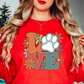 Paw Love Sweatshirt | Pawsitive Vibes Collection | Unique Gifts for Family and Friends