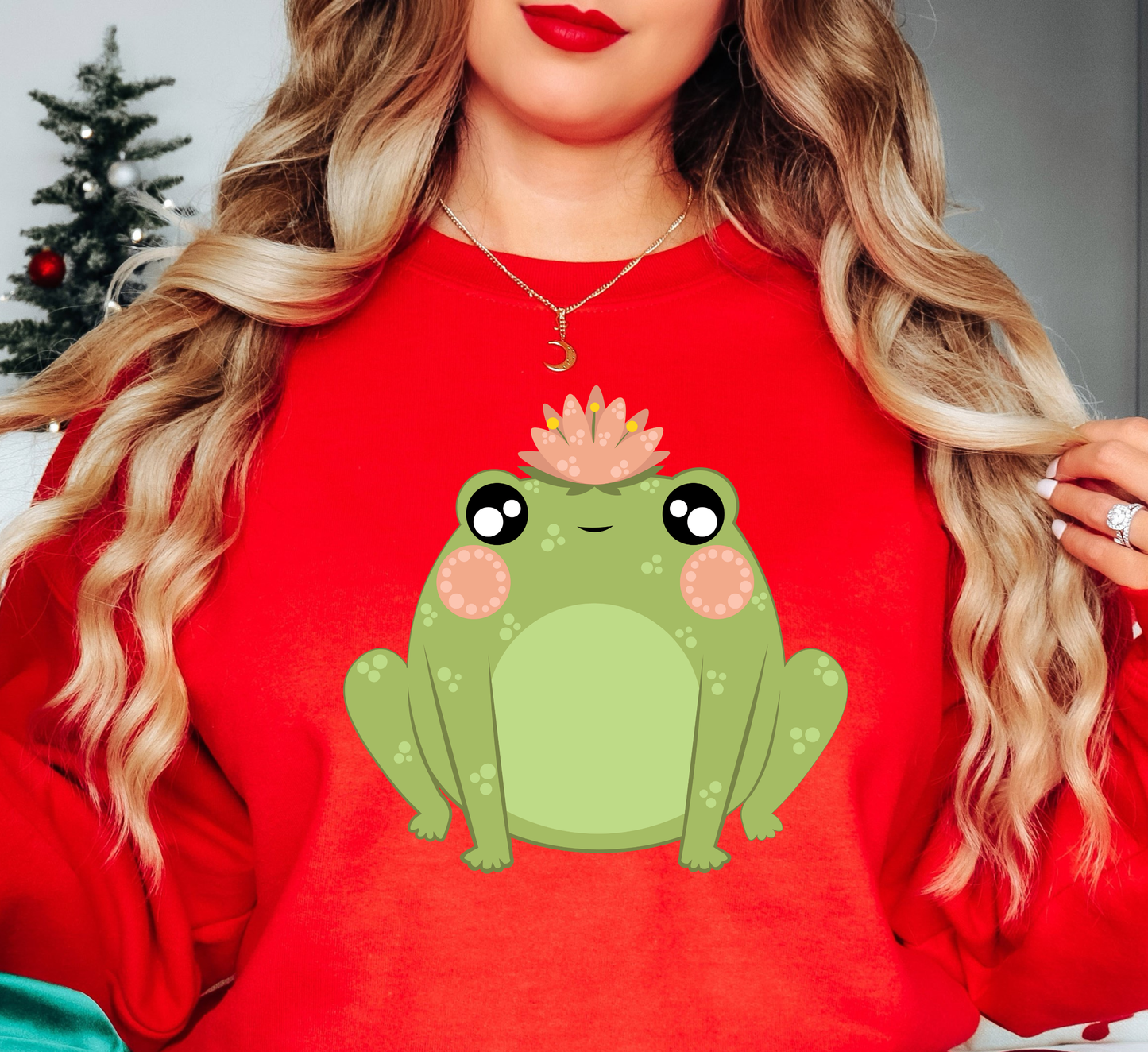 Spring Frog Sweatshirt | Spring Fling Collection | Unique Gifts for Family Friends