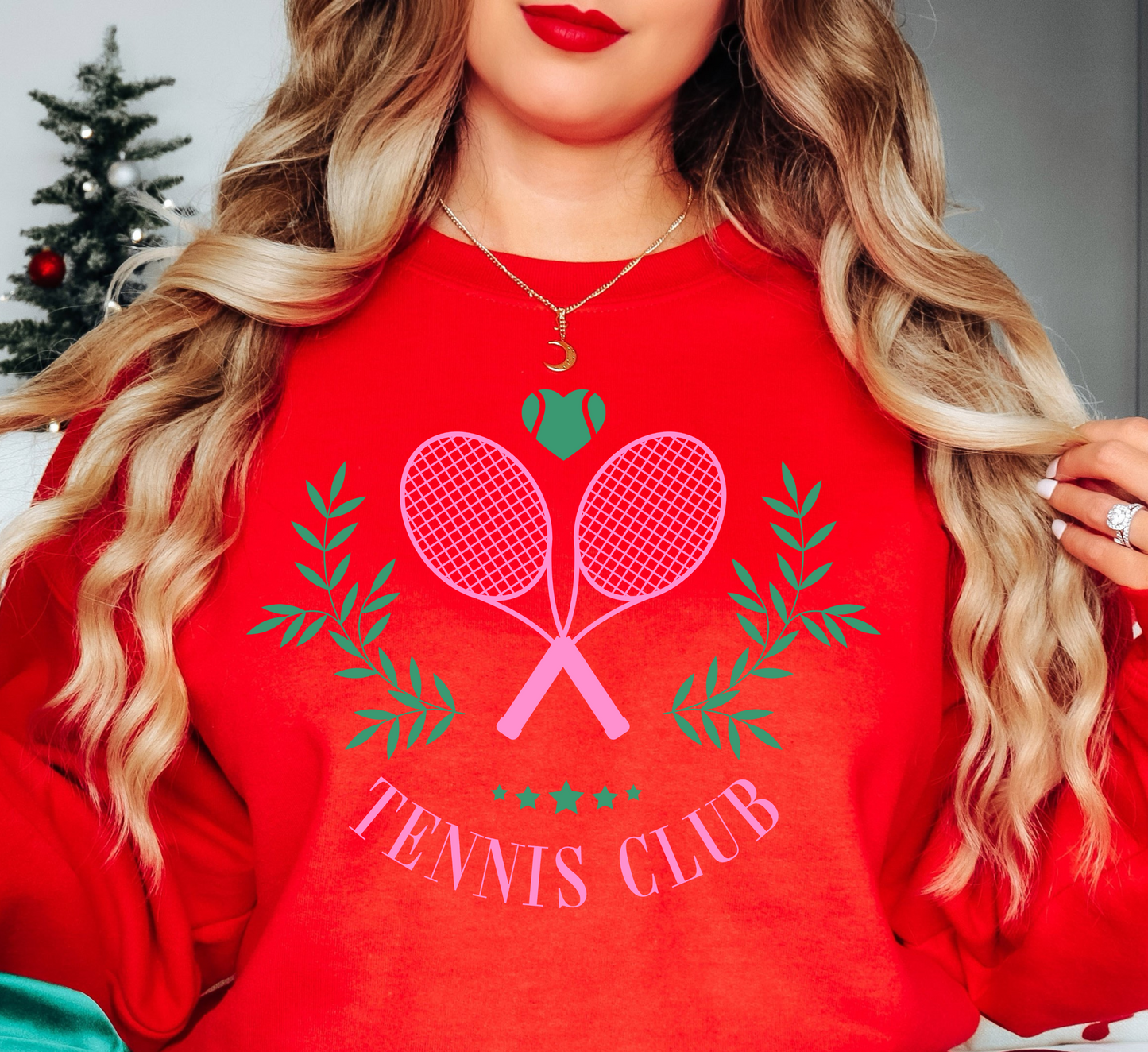 Tennis Club Sweatshirt | Groovy Vibes Collection | Unique Gifts for Family and Friends