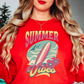 Summer Vibes Sweatshirt | Beach Breeze Collection | Unique Gifts for Family Friends