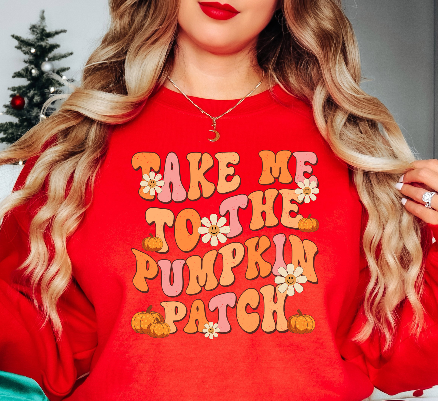 Take Me To The Pumpkin Patch Sweatshirt | Falling For You Collection | Unique Gifts for Family Friends