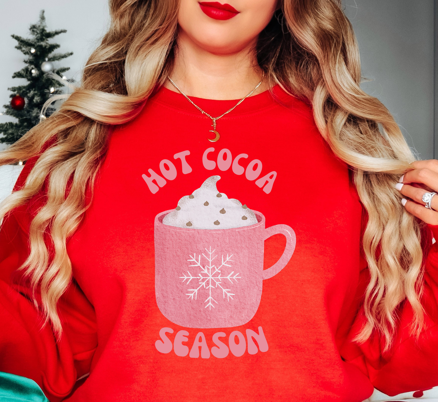 Hot Cocoa Season Sweatshirt | Frosty Chic Collection | Unique Gifts for Family Friends