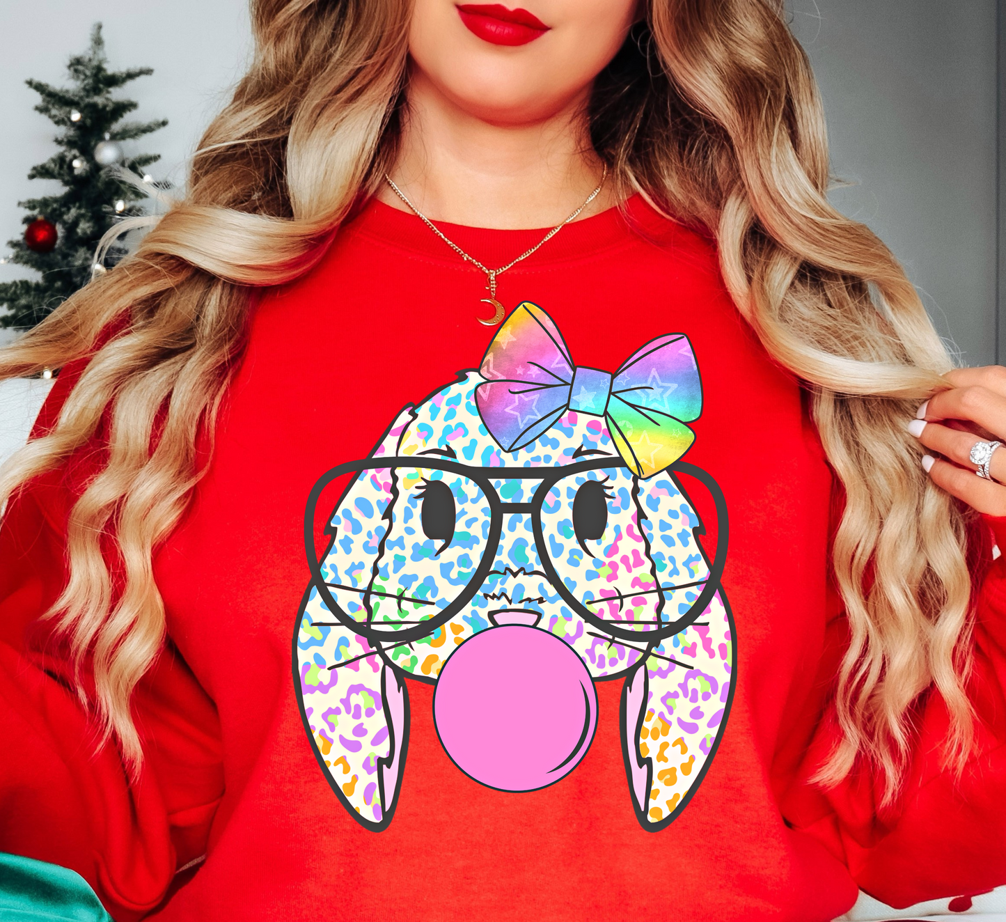 Nerdy Bunny Sweatshirt | Hoppin' Into Spring Collection | Unique Gifts for Family Friends