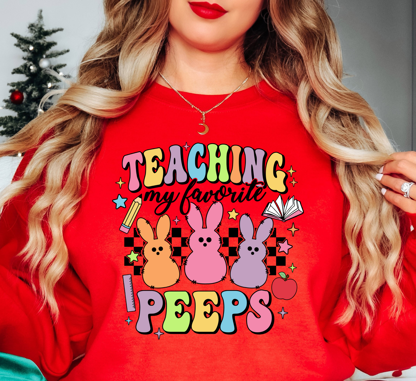 Teaching My Peeps Sweatshirt | Hoppin' Into Spring Collection | Unique Gifts for Family Friends