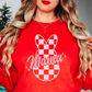Checkered Mama Bunny Sweatshirt | Mama Mode Activated Collection | Unique Gifts for Family Friends