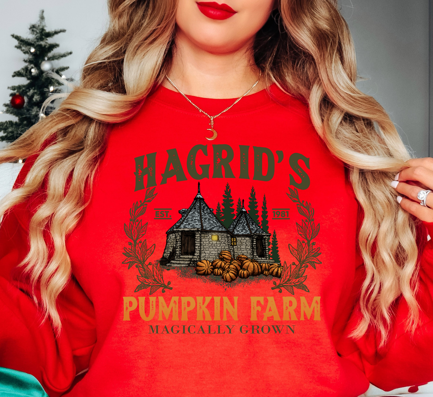 Hagrid's Pumpkin Farm Sweatshirt | Boo-tiful Vibes Collection | Unique Gifts for Family Friends