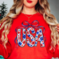 Floral Coquette USA Sweatshirt | Stars and Stripes Collection | Unique Gifts for Family and Friends