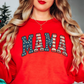 USA Floral Mama Sweatshirt | Mama Mode Activated Collection | Unique Gifts for Family Friends