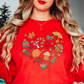 Fall Doodle Heart Sweatshirt | Falling For You Collection | Unique Gifts for Family Friends