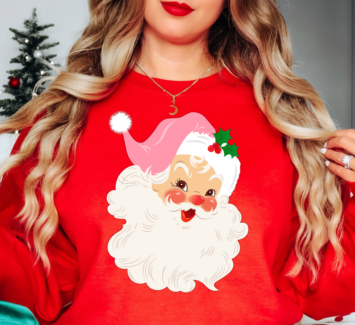 Vintage Santa Sweatshirt | Tis The Season Collection | Unique Gifts for Family Friends