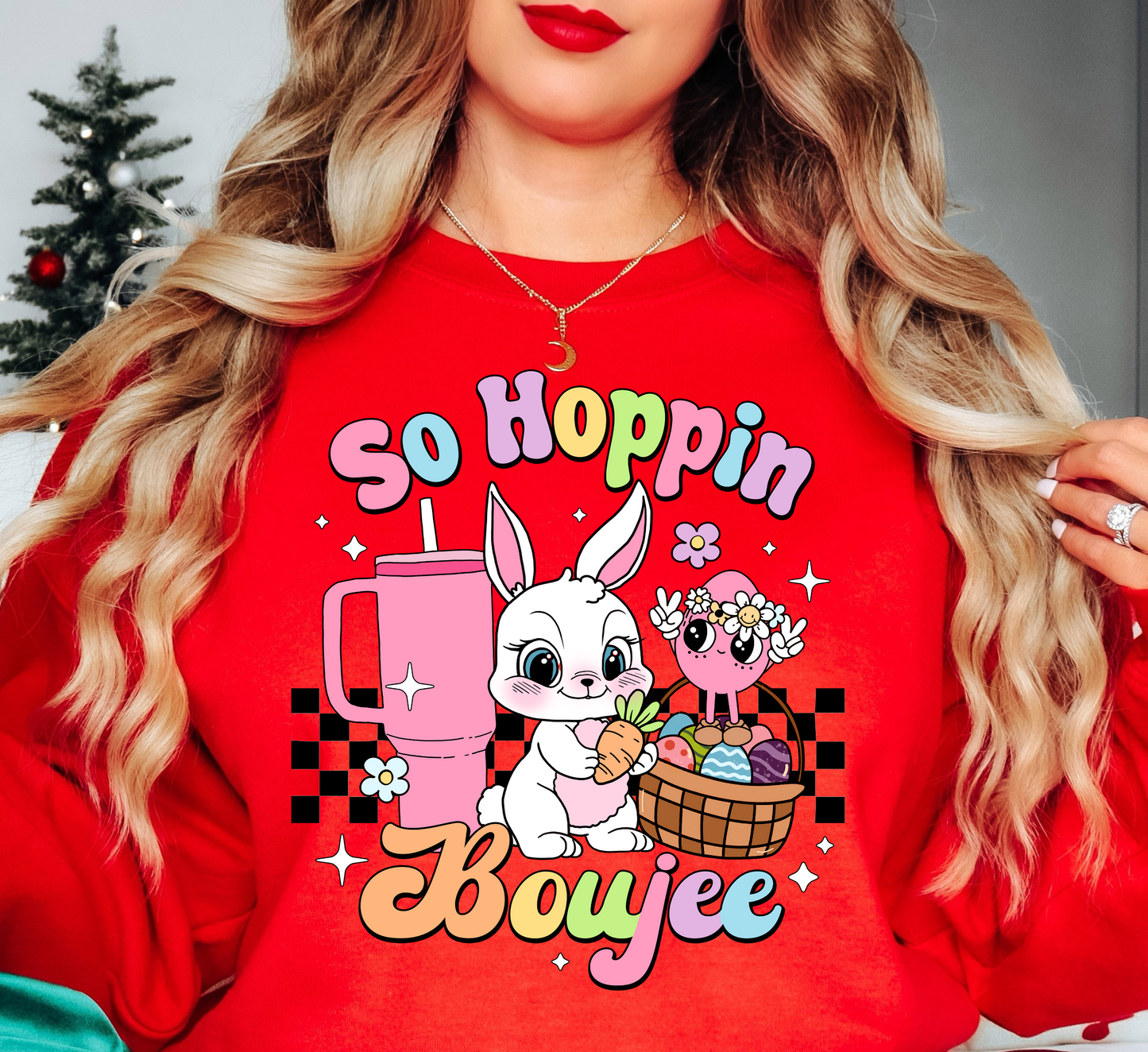 So Hoppin Boujee Sweatshirt | Hoppin' Into Spring Collection | Unique Gifts for Family Friends