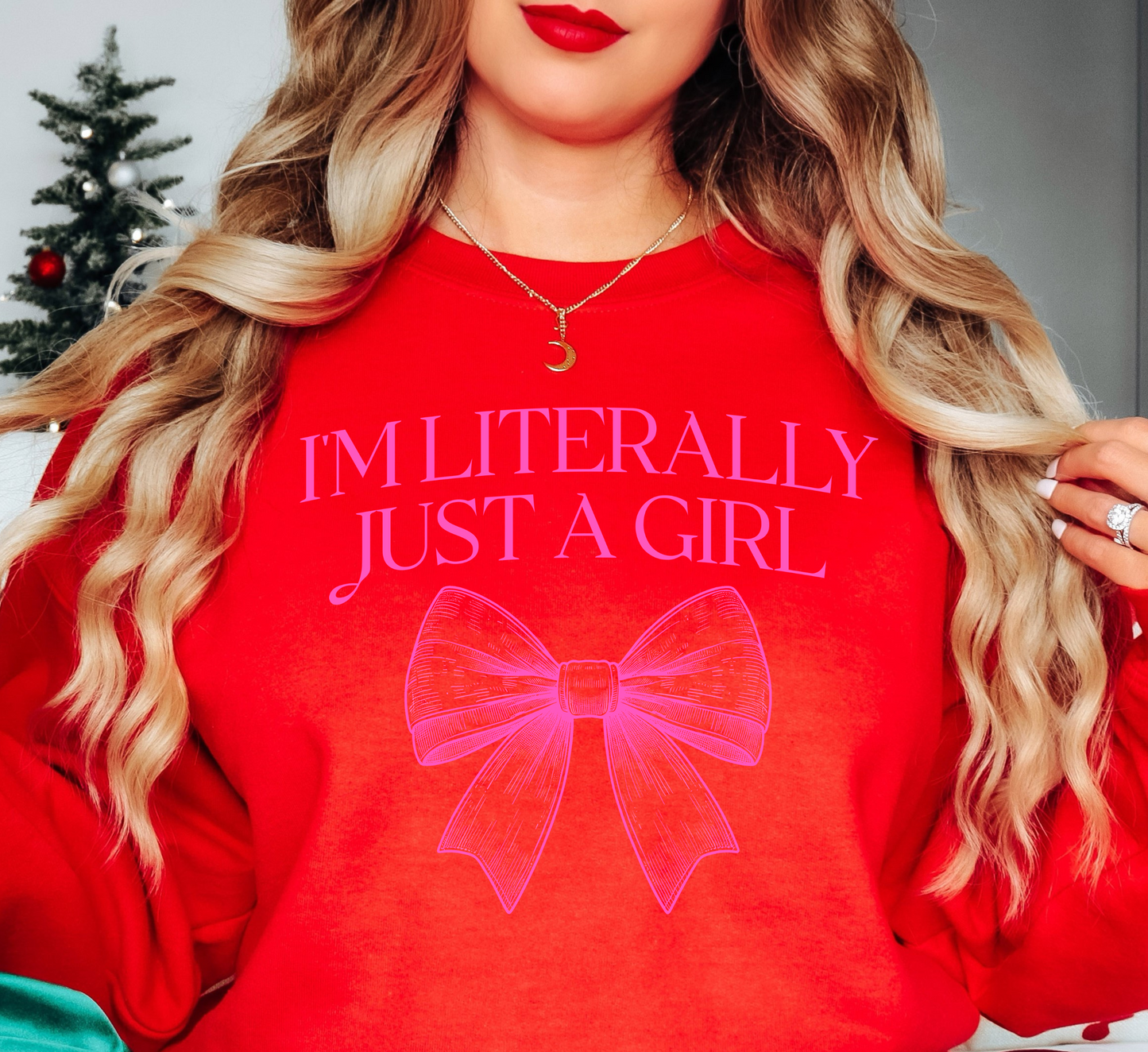 I'm Literally Just A Girl Sweatshirt | Groovy Vibes Collection | Unique Gifts for Family and Friends