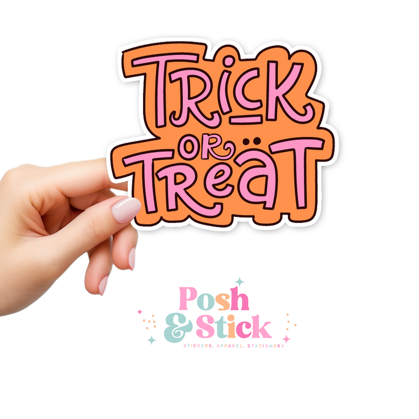 Retro Trick Or Treat | Boo-tiful Vibes Clear Vinyl Stickers | Unique Gifts For Family Friends