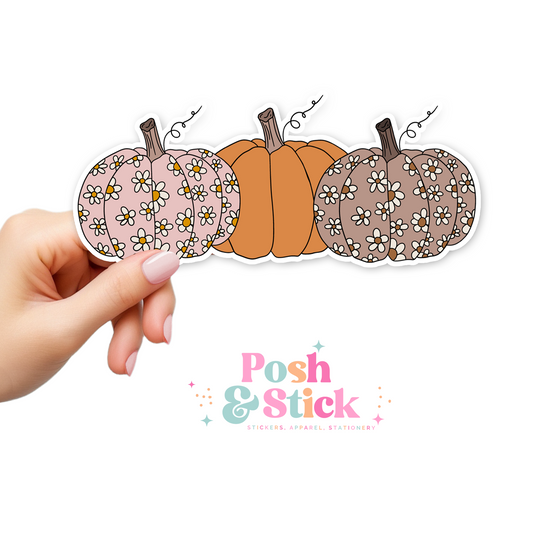 Bunch O' Pumpkins | Falling For You Clear Vinyl Stickers | Unique Gifts For Family Friends