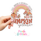 Pumpkin Rainbow | Falling For You Clear Vinyl Stickers | Unique Gifts For Family Friends