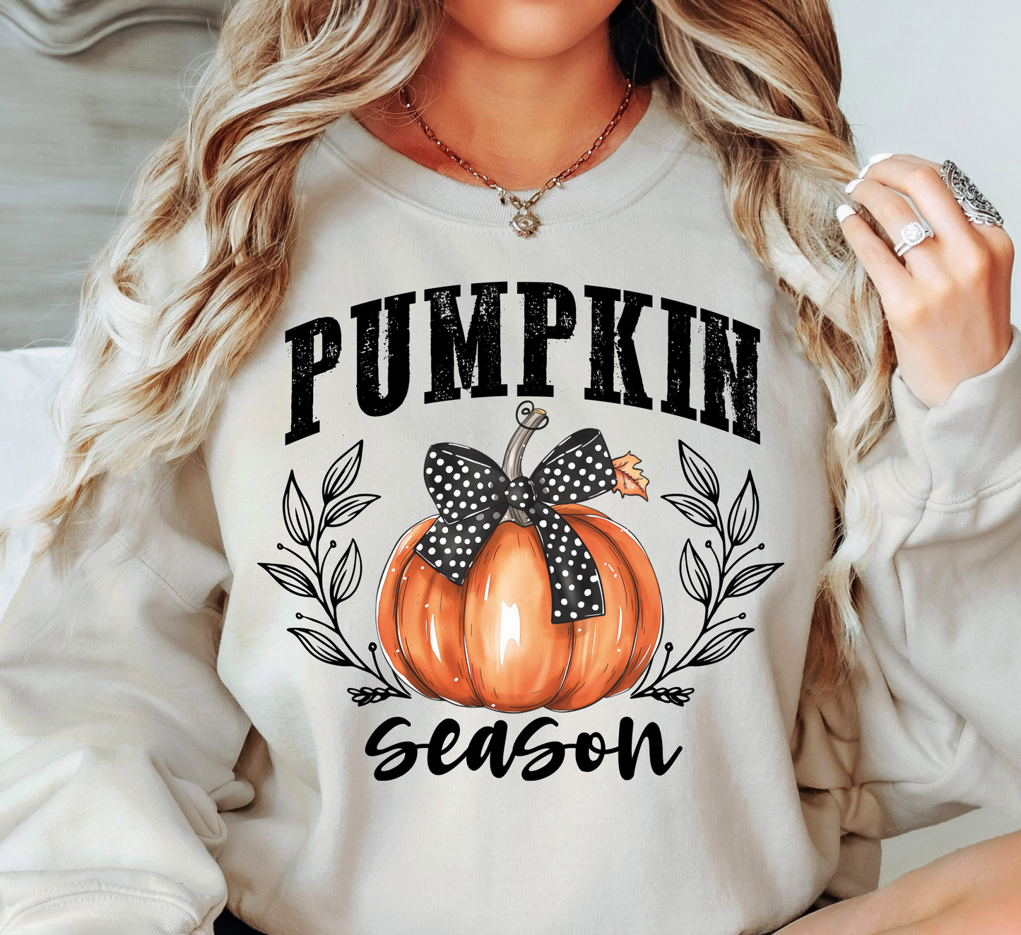 Pumpkin Season Sweatshirt | Falling For You Collection | Unique Gifts for Family Friends