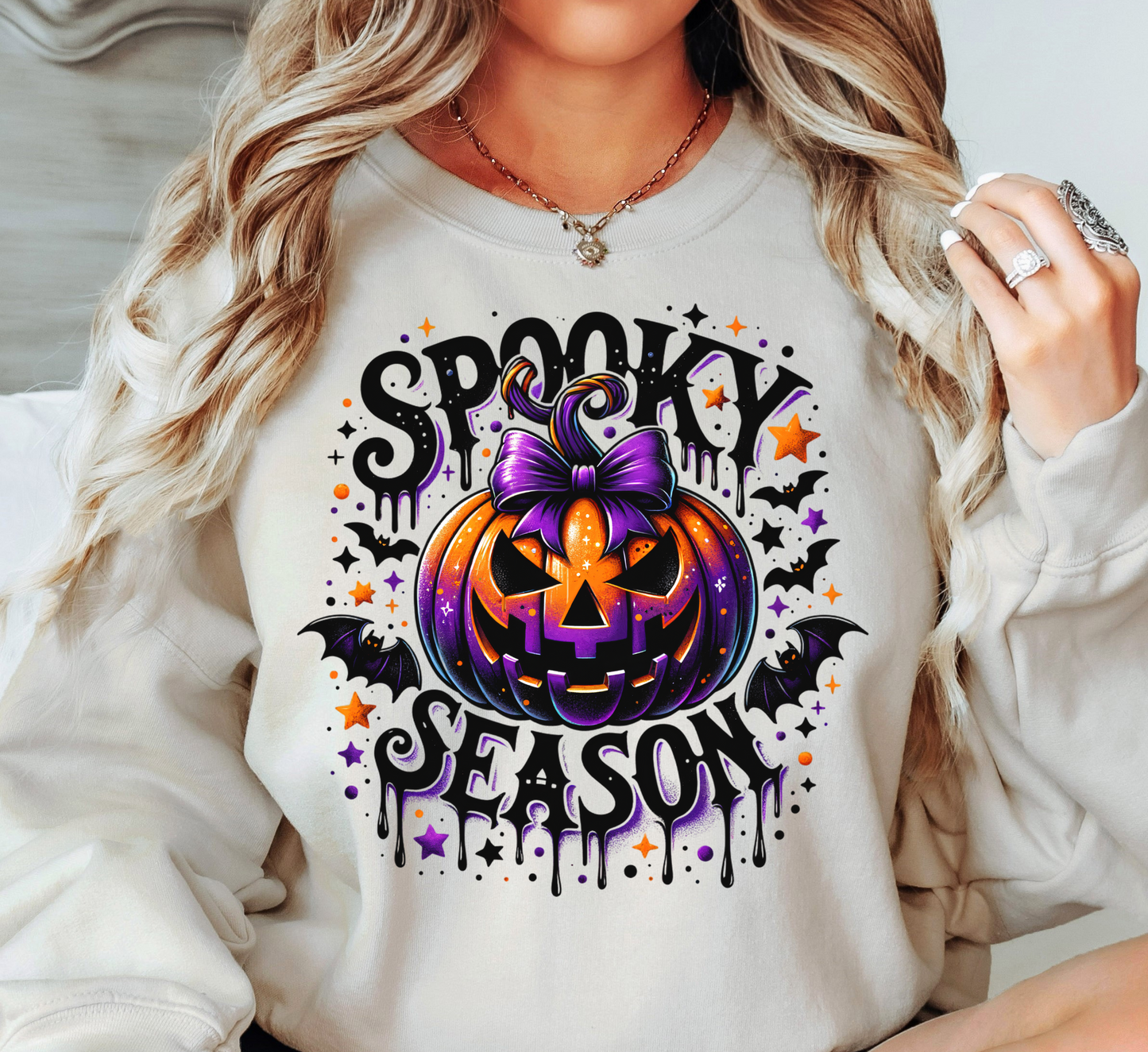 Spooky Season Sweatshirt | Boo-tiful Vibes Collection | Unique Gifts for Family Friends