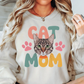 Cat Mom Love Sweatshirt | Pawsitive Vibes Collection | Unique Gifts for Family and Friends