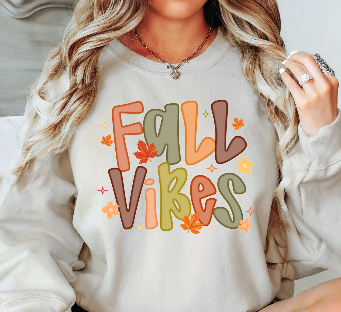 Floral Fall Vibes Sweatshirt | Falling For You Collection | Unique Gifts for Family Friends