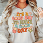 Retro Good Day Sweatshirt | Groovy Vibes Collection | Unique Gifts for Family and Friends