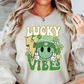 Retro Lucky Vibes Sweatshirt | Feeling Lucky Collection | Unique Gifts for Family Friends