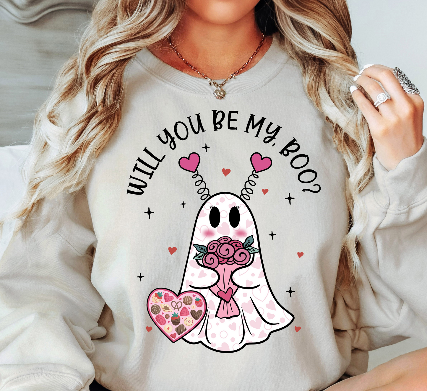 Will You Be My Boo? Sweatshirt | XoXo Love Collection | Unique Gifts for Family Friends