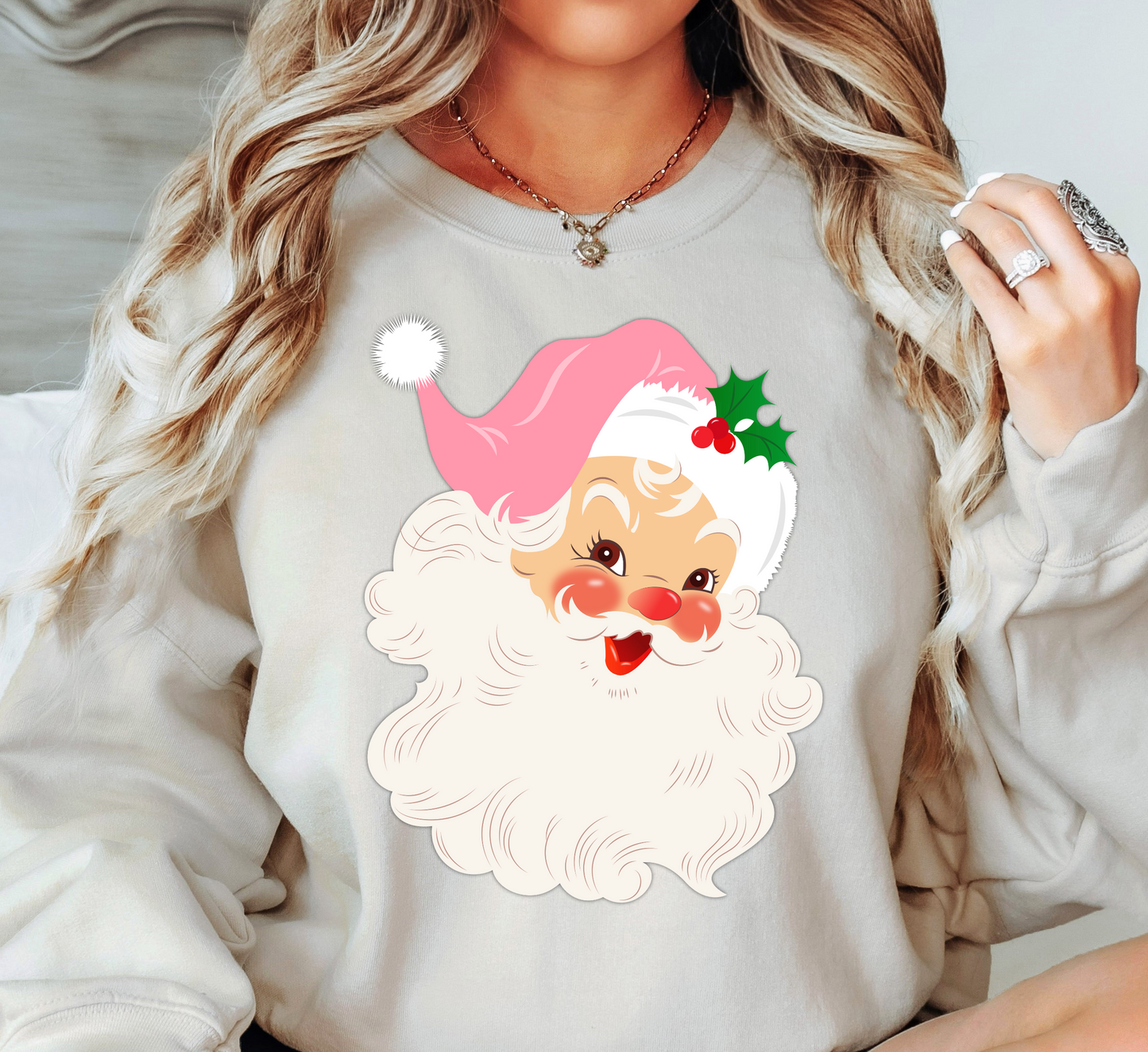 Vintage Santa Sweatshirt | Tis The Season Collection | Unique Gifts for Family Friends